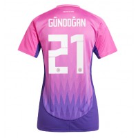 Maglia Calcio Germania Ilkay Gundogan #21 Seconda Divisa Donna Europei 2024 Manica Corta